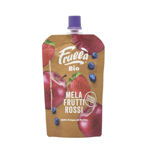 Purée de pomme, myrtille et fraise Doypack Frullà 1 unité de 100 g