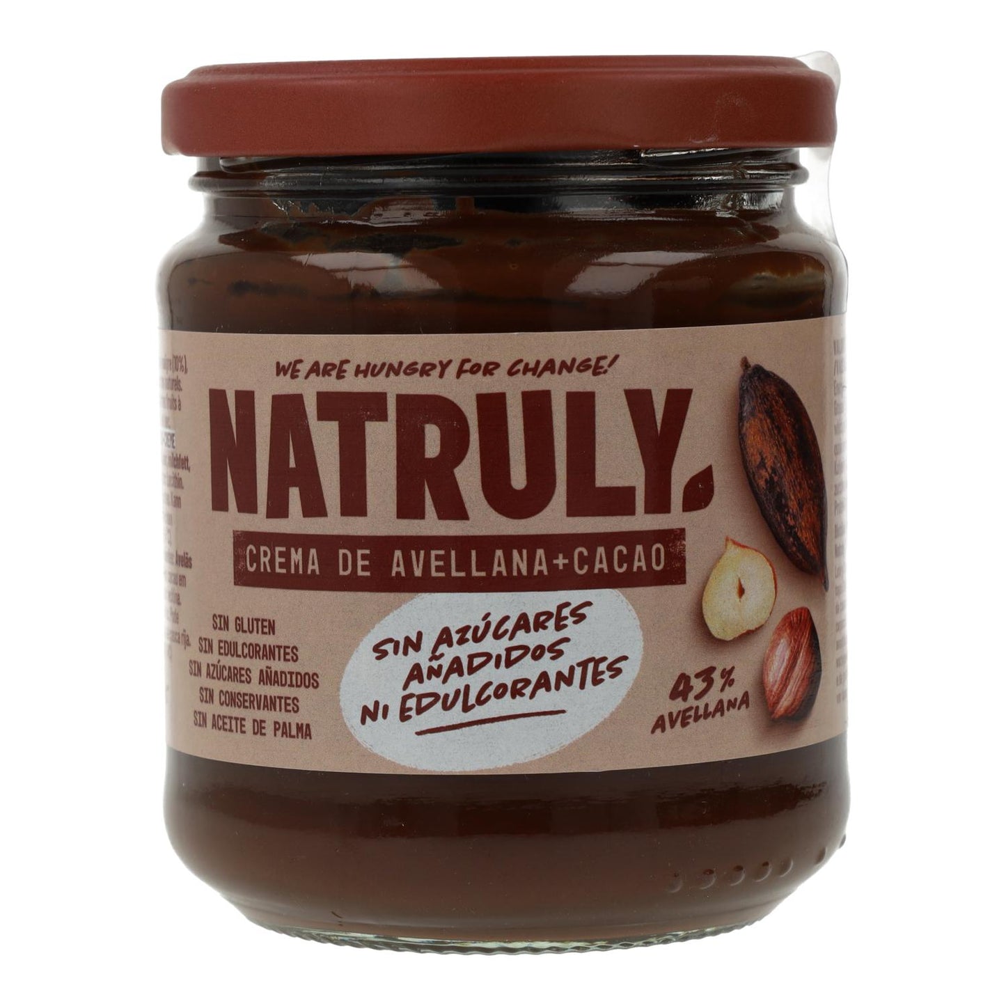 6er-Pack Natruly Kakao- und Haselnusscreme 285 g