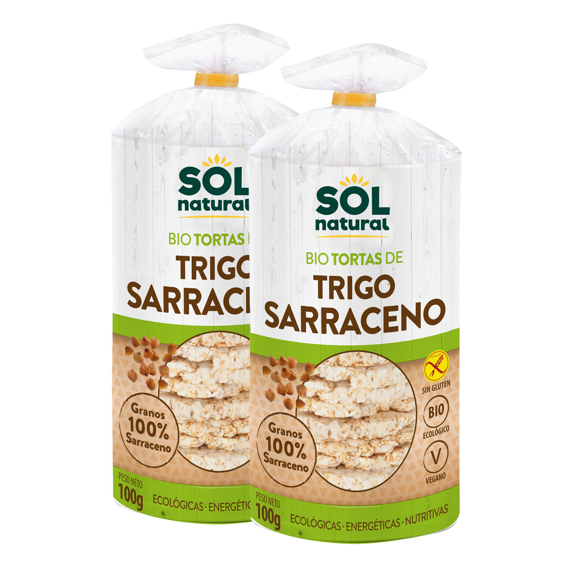 Opakowanie 2x Bezglutenowe naleśniki z kaszy gryczanej bio Sol Natural 100 g