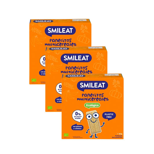 PROMOCJA 3x Bułeczki wieloziarniste Eco Smileat, 60 g
