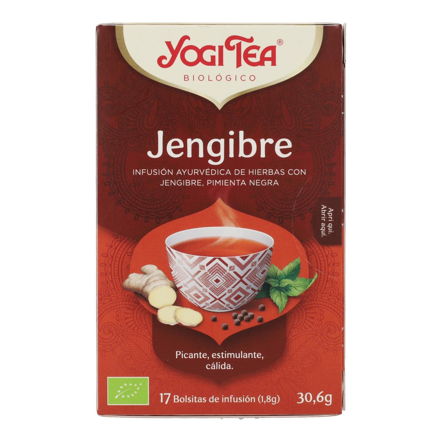 Thé Yogi BIO Gingembre, 17 sachets