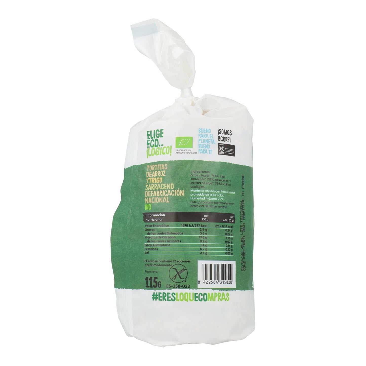 Bio-Reis- und Buchweizen-Fladenbrote Disney Edition Ecocesta 115 g