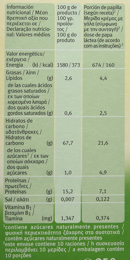 Papilla BIO  de espelta +4 meses Holle 250 g