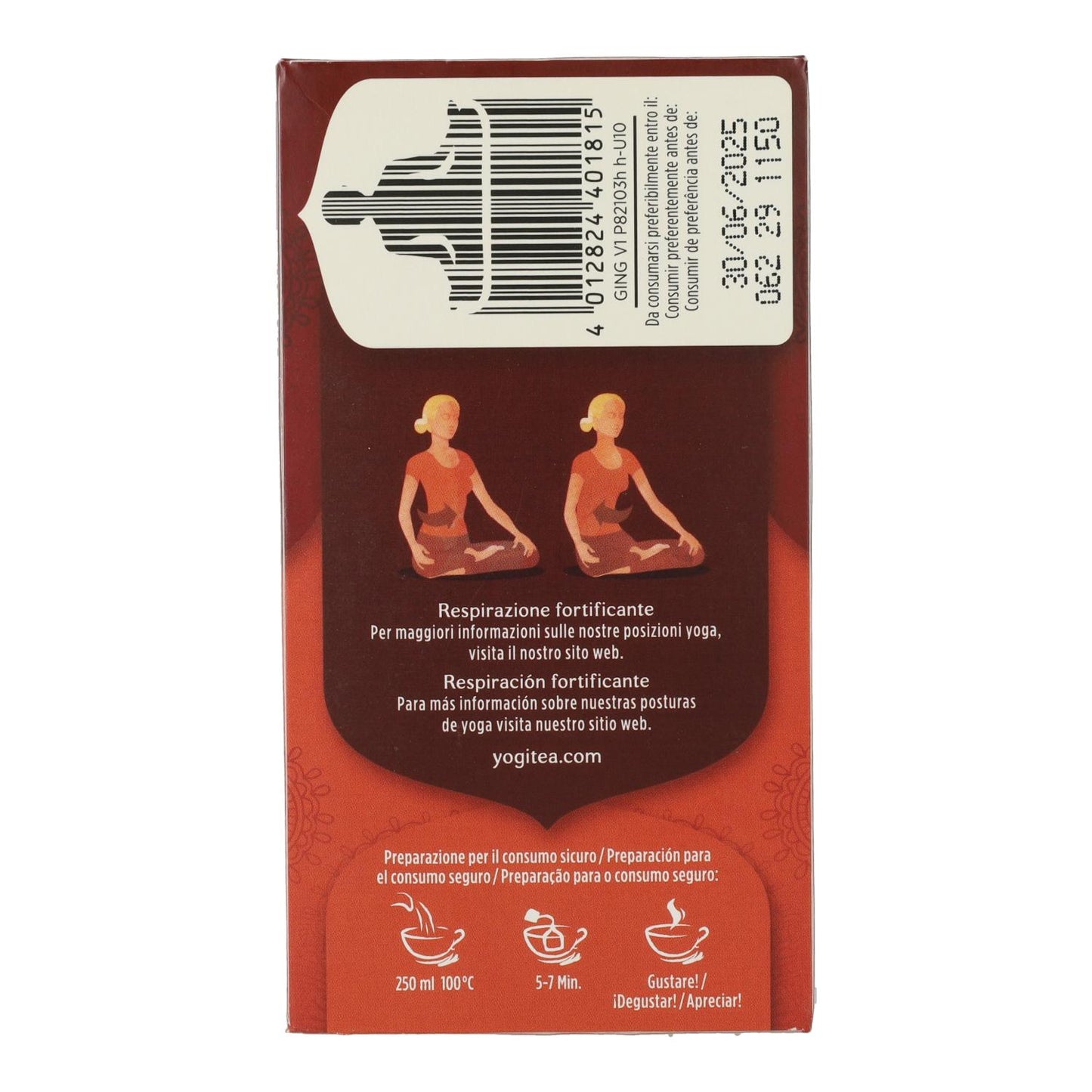 Thé Yogi BIO Gingembre, 17 sachets