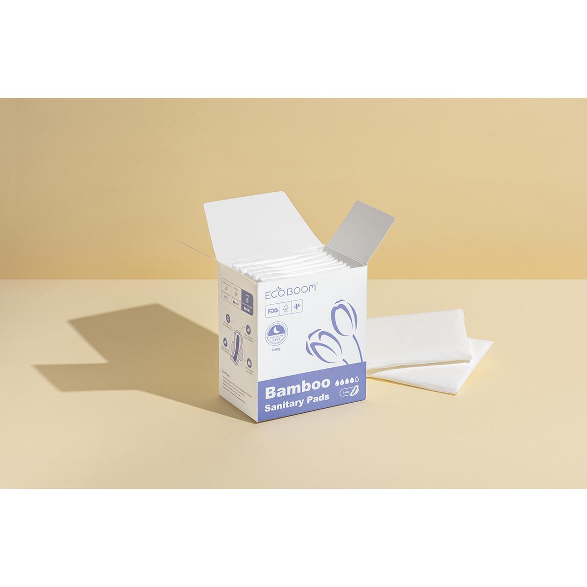 Biodegradowalne kompresy z włókna bambusowego Super Ecoboom 8 szt.