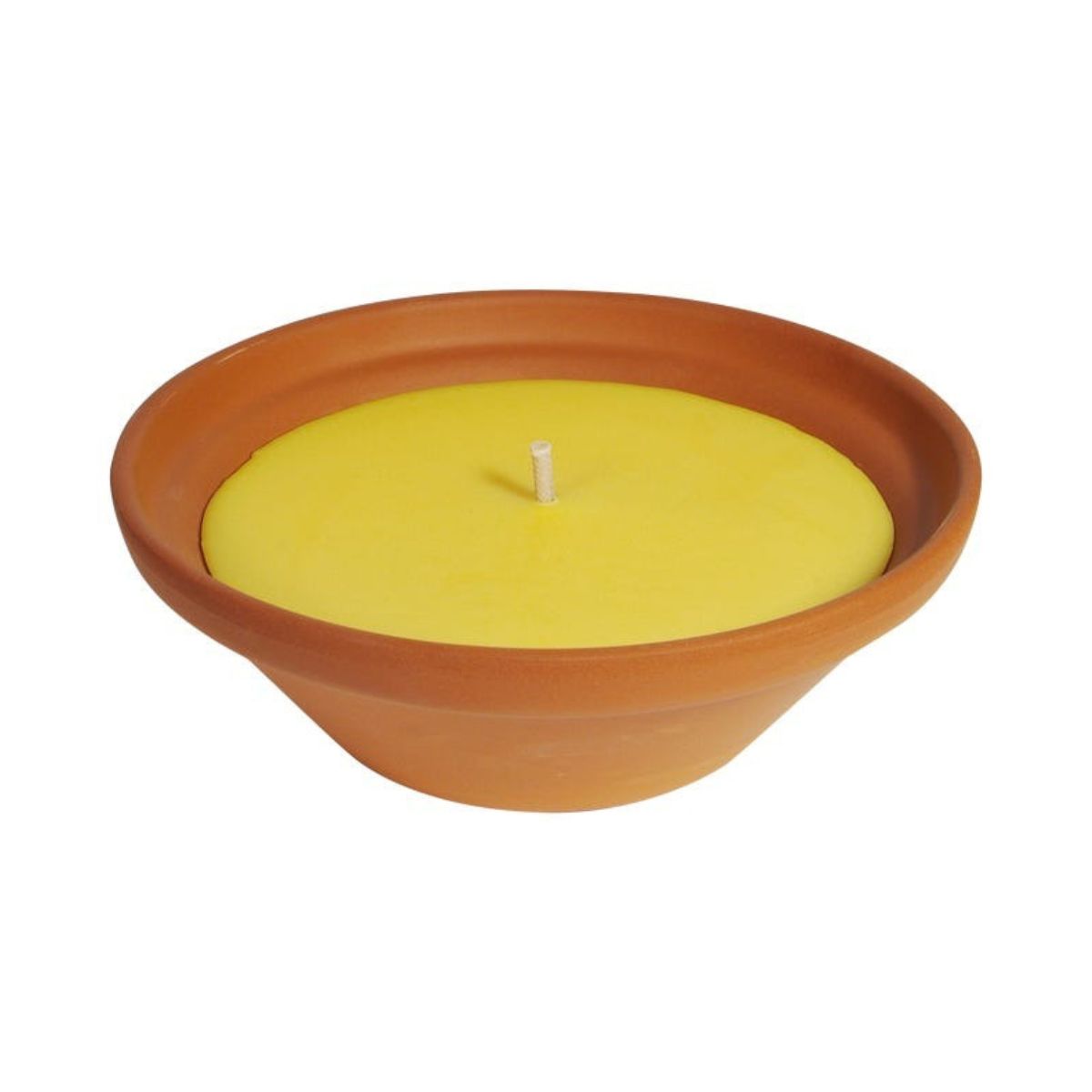 Terracotta citronella mosquito repellent candle Ø15.5 cm Roura