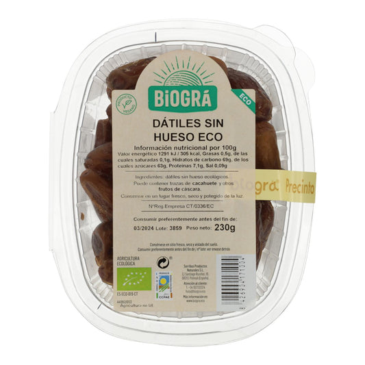 Kärnfria dadlar Biogra 230 g