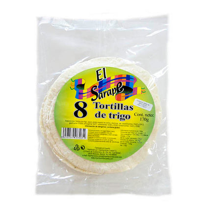 Vete-tortillas 15 cm (8 st) (butiksformat) El Sarape 170 g