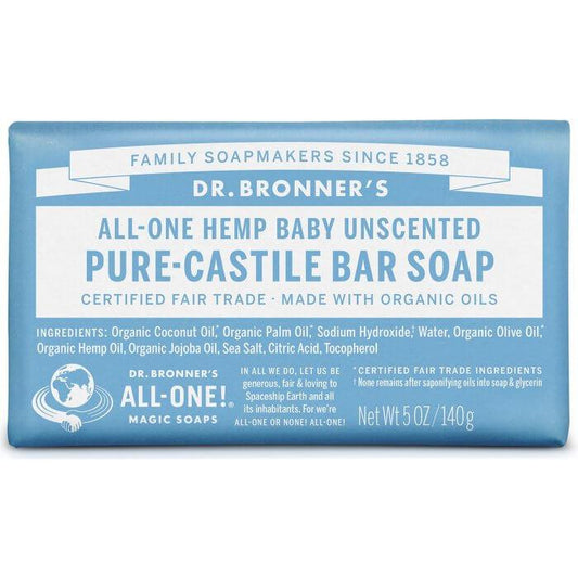 Dr. Bronners Neutral Baby Bar Soap 140 g