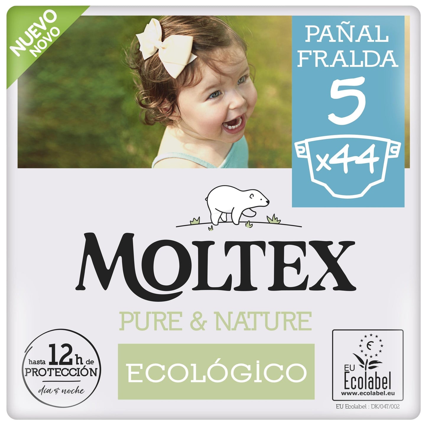 Moltex Pure & Nature T5 Nappies (13-18 kg), 44 Units