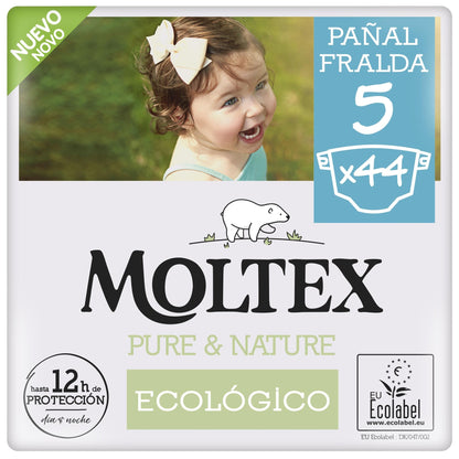 Moltex Pure & Nature T5 Nappies (13-18 kg), 44 Units