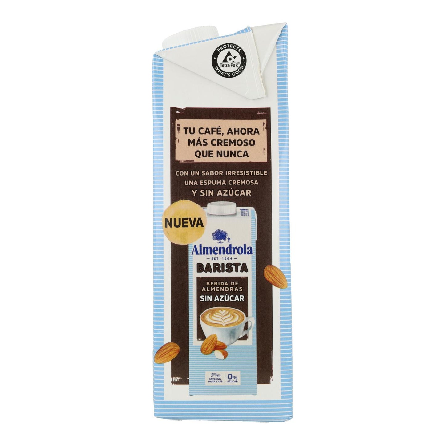 Lot de 6 bouteilles de boisson aux amandes sans sucre Almendrola 1 L