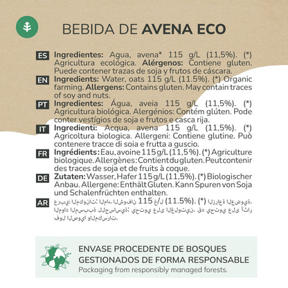 Napój owsiany ECO Planet Garden Oat Drink 1L