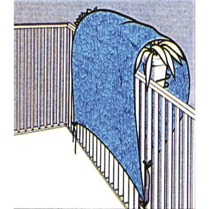 Tkanina chroniąca przed mrozem z sznurkami 1,5 x 2,4 m