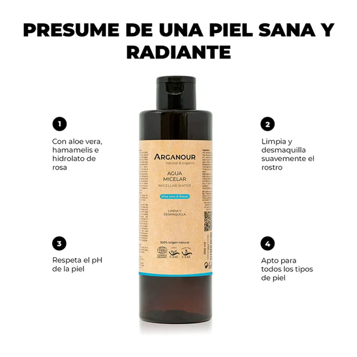 Micellair water 250 ml Arganour