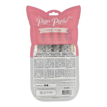 Kit Cat PurrPuree - Tonno e salmone 60 g Snack cremoso per gatti