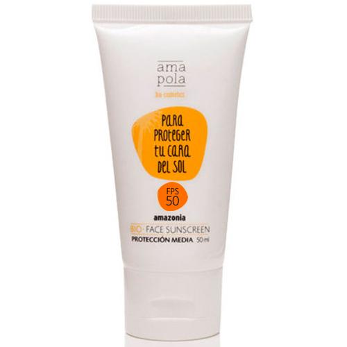Krem przeciwsłoneczny do twarzy SPF 50 Amazonia Amapola 50 ml