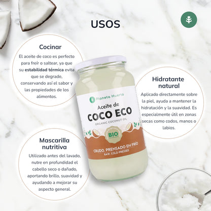 Virgin kokosolie ECO Planeta Huerto 1L