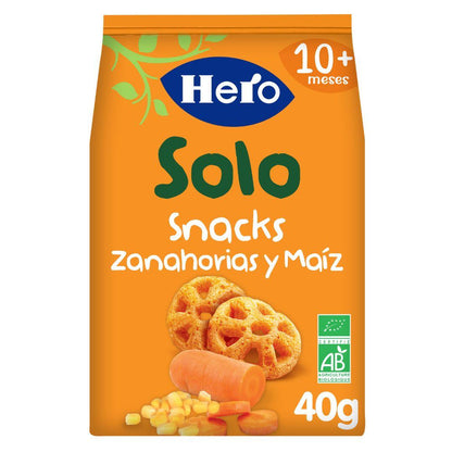 7-pack ekologiska morots- och majssnacks 40 g-Hero Solo