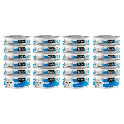 24er-Pack Kit Cat Dose Gravy – Thunfisch Classic 70 g Nassfutter für Katzen in Soße