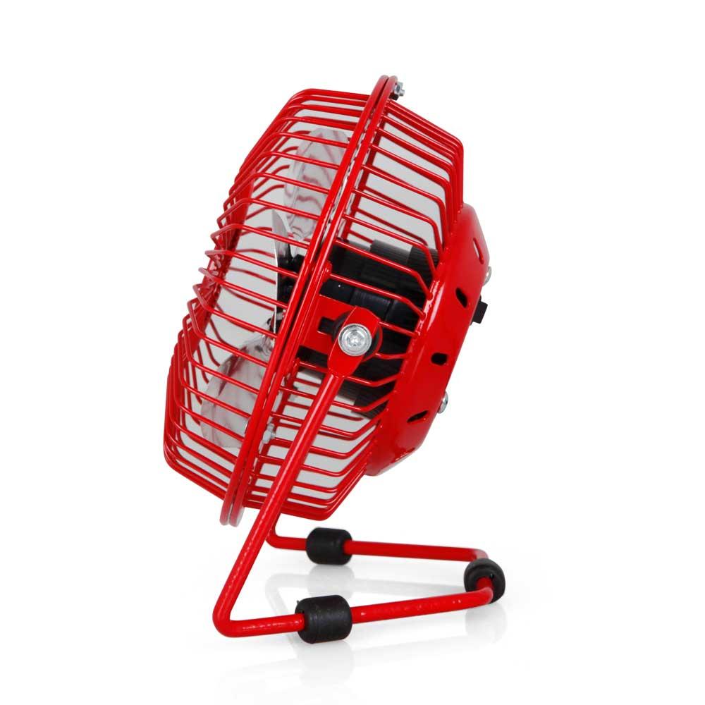 Ventilateur USB de bureau rouge PW 1021 Orbegozo 10 cm