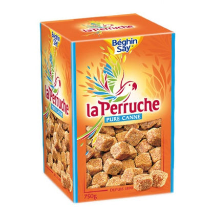 La Perruche Unregelmäßige braune Zuckerstückchen Béghin Say 750 g