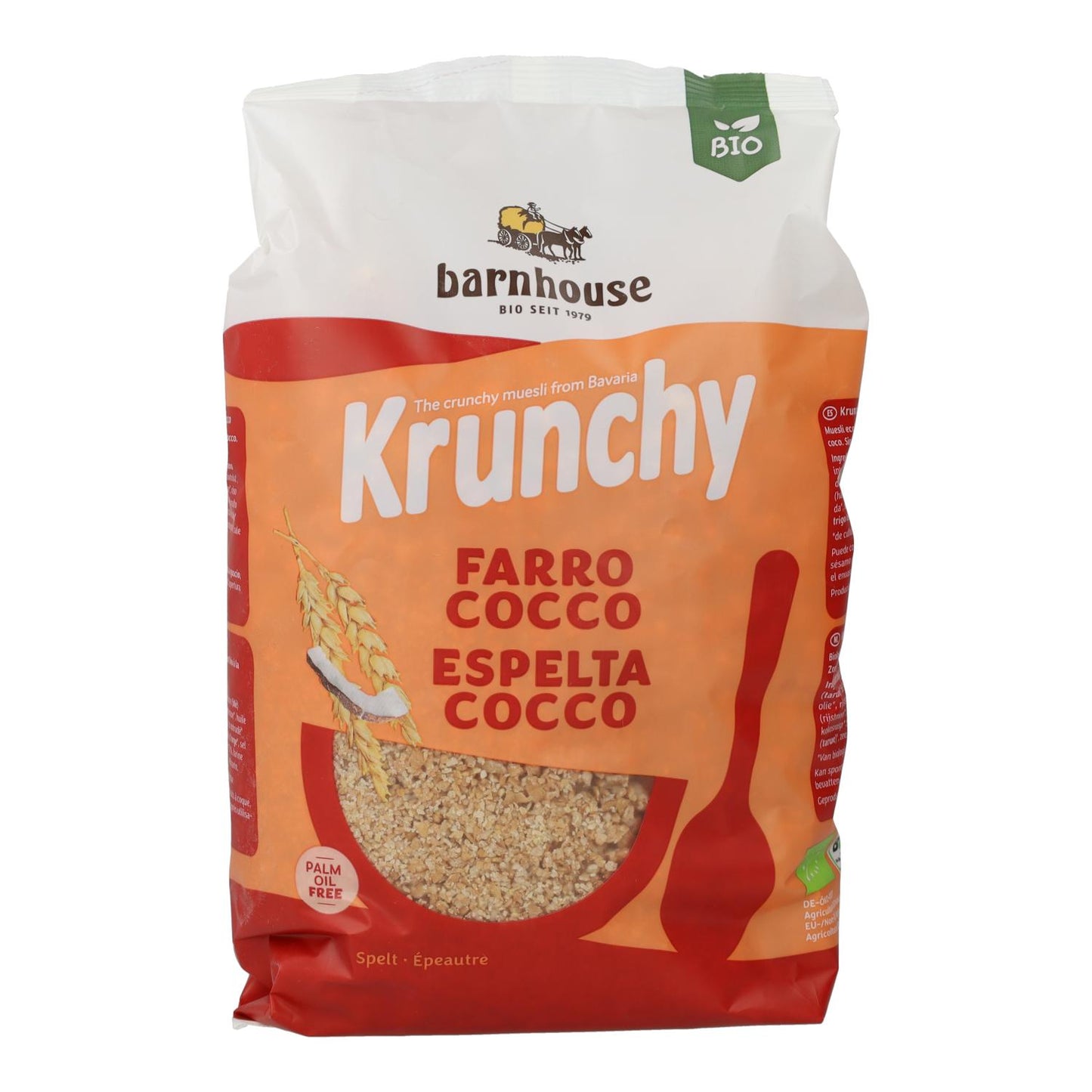 Muesli Krunchy di farro e cocco biologico Barnhouse 600 g