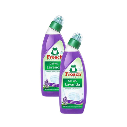 Gel nettoyant WC Eco Frosch à la lavande, lot de 2 x 750 ml 