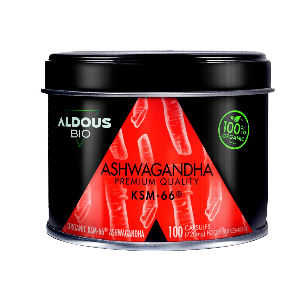 ASHWAGANDHA KSM66, 100 Kapseln Aldous Bio