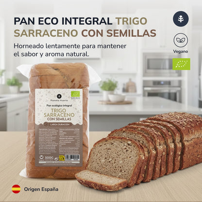 Pain complet protéiné au sarrasin et aux graines ECO Planeta Huerto 500 g