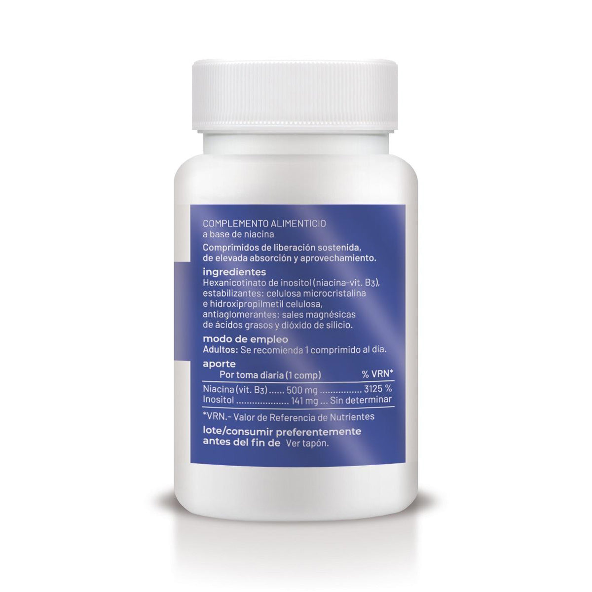 Vitamin B3 Lib. Sostenida, Soria Natural, 30 tabletter