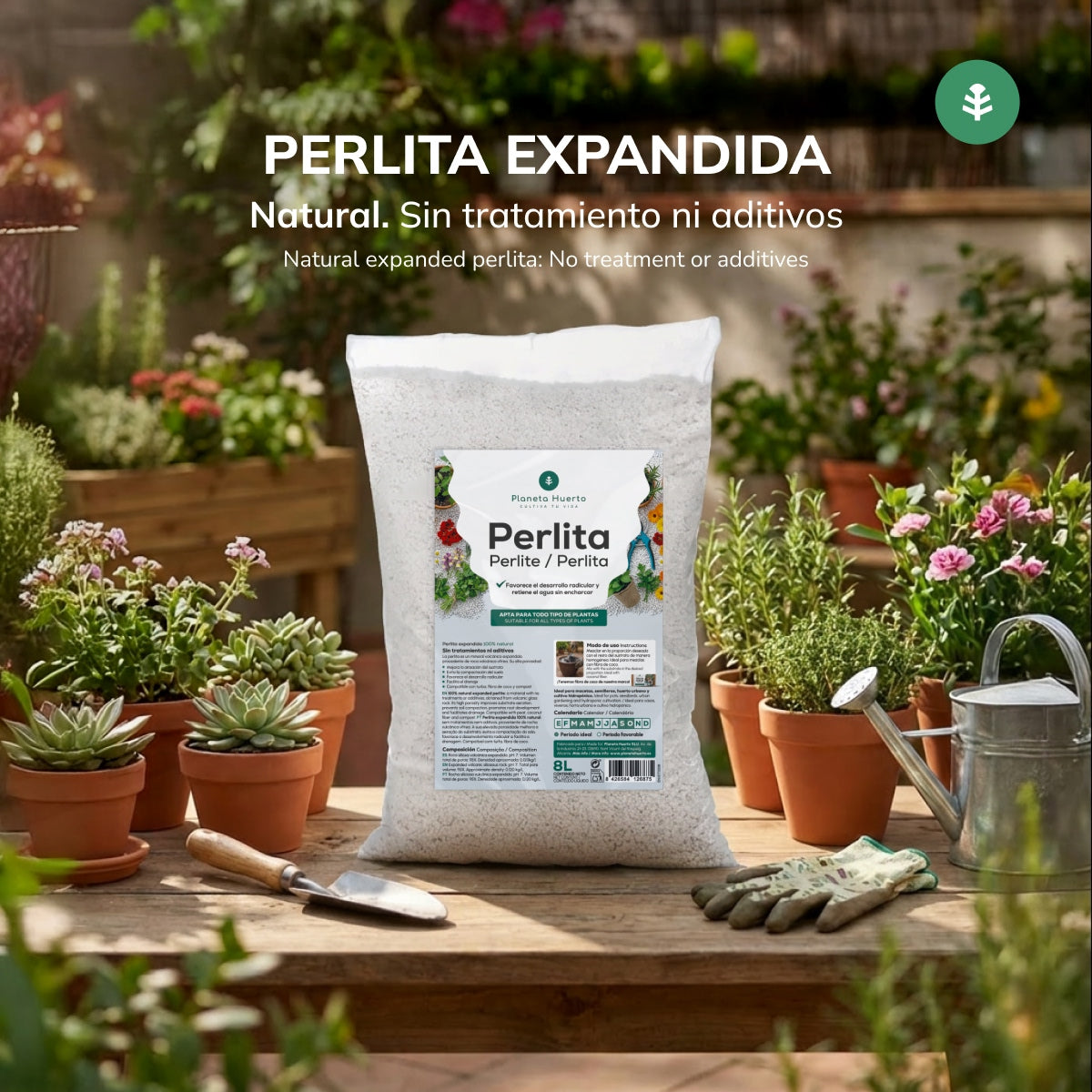 Perlite Planeta Huerto 8 Litres