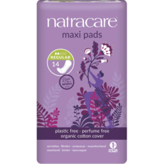 Natracare Regular Sanitary Towels without Wings 14 pcs