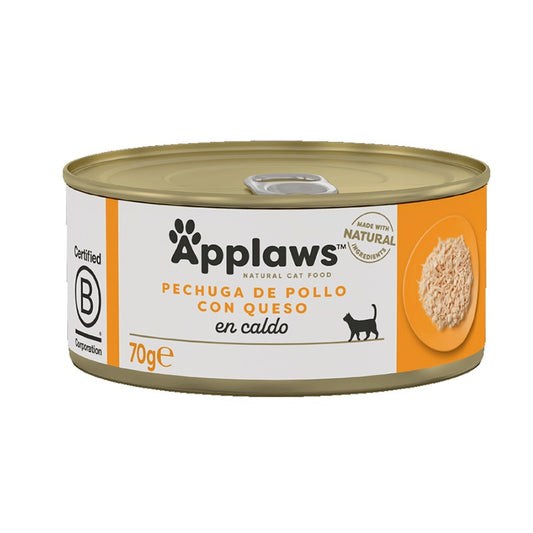 Applaws Cat Dose Huhn mit Käse 70 g Natürliches getreidefreies Nassfutter für Katzen