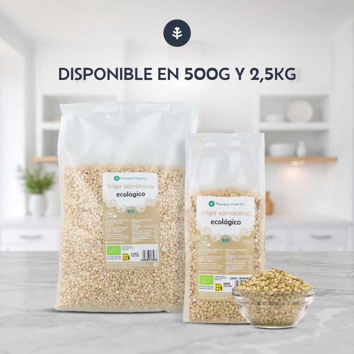 Confezione 2x Grano saraceno ECO Planeta Huerto 2,5 kg