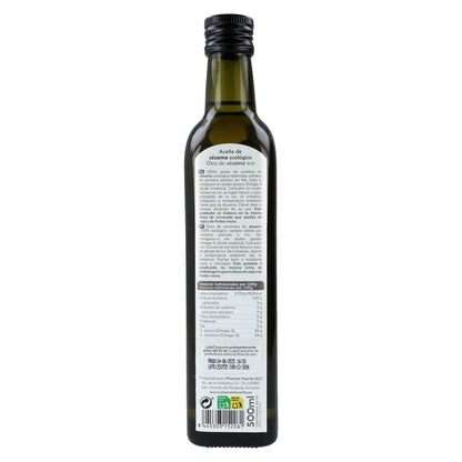 Confezione da 3 oli di sesamo spremuto a freddo ECO Planeta Huerto 500 ml