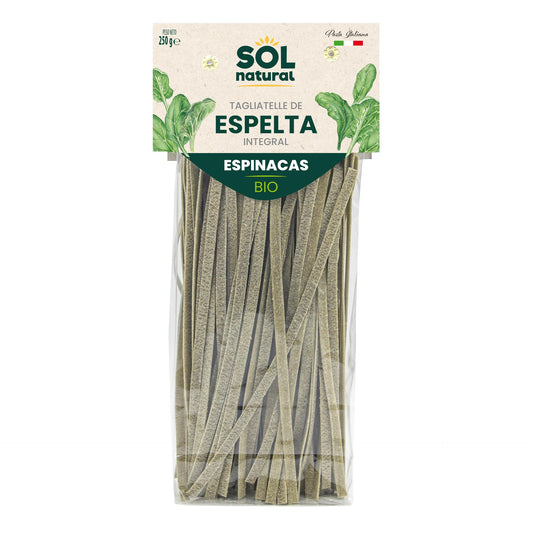 Volkoren spelt-tagliatelle met spinazie BIO Sol Natural 250 g
