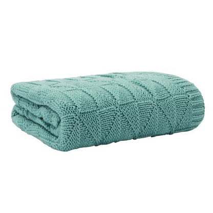 Stickad babyfilt CoZee 100 % bomull Tutti Bambini Multicolour Stripes