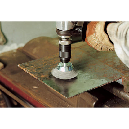 Metalen borstel voor boormachine met zeshoekige schacht 1/4" (6,35 mm) Ø 75 mm