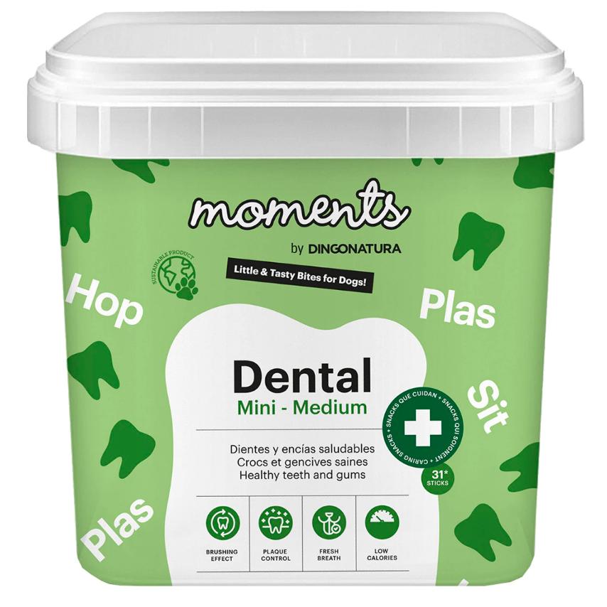 Moments Dog Dental Mini Medium 500 g Snacks dentaires pour chiens