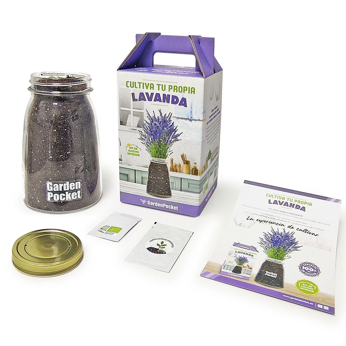 Kit pour cultiver votre propre lavande à l'intérieur, Garden Pocket