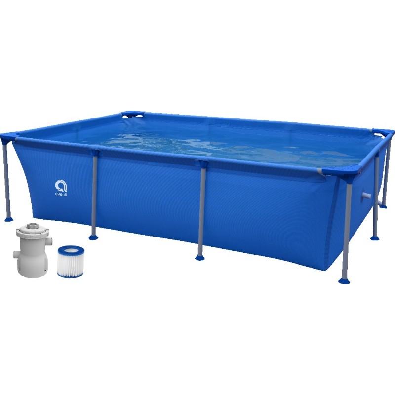 Piscine démontable rectangulaire 258 x 179 x 66 avec filtre à cartouche 1150 l/h 2700 l Jilong  (reconditionnée)