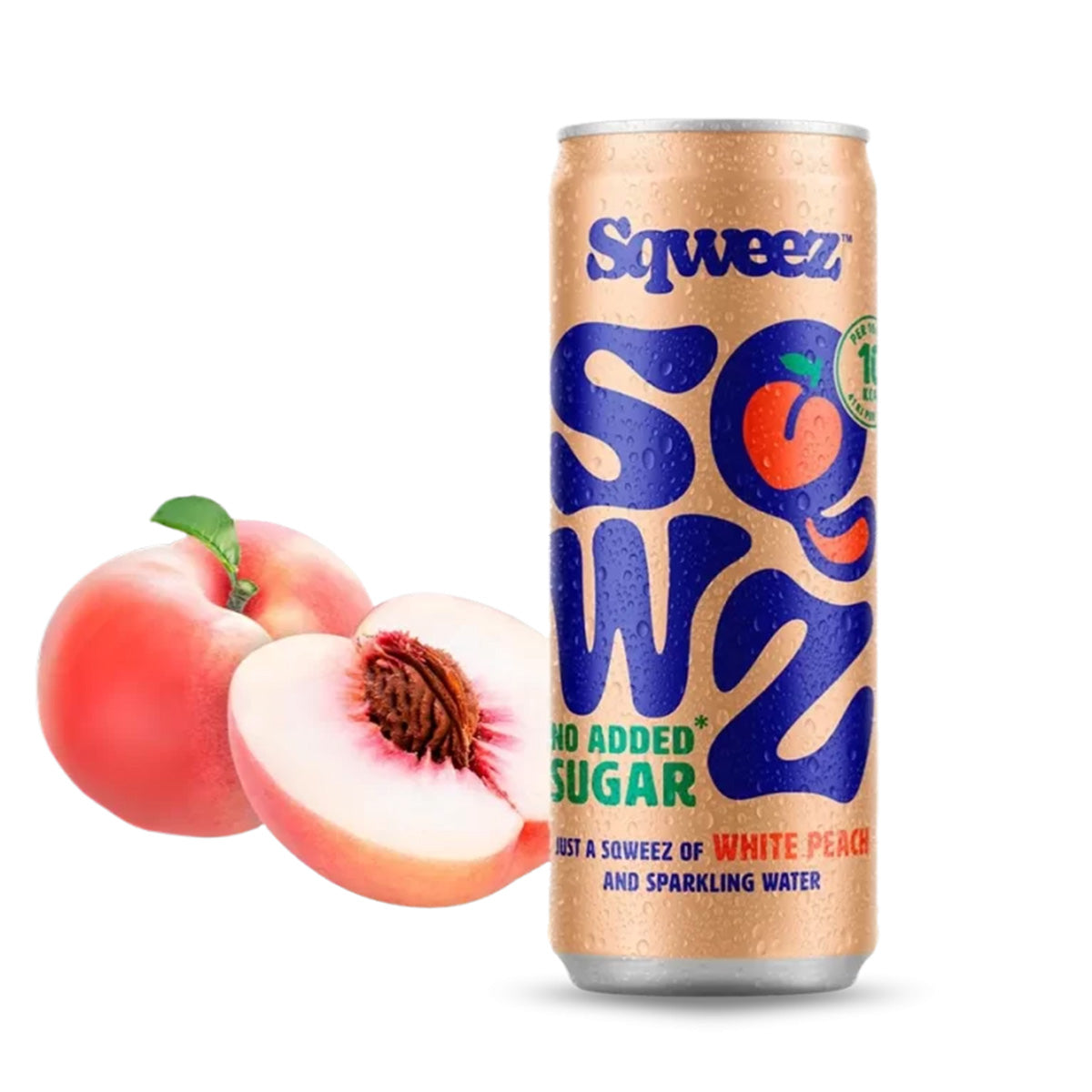 Bevanda al gusto di pesca a basso contenuto calorico SQWZ 250 ml