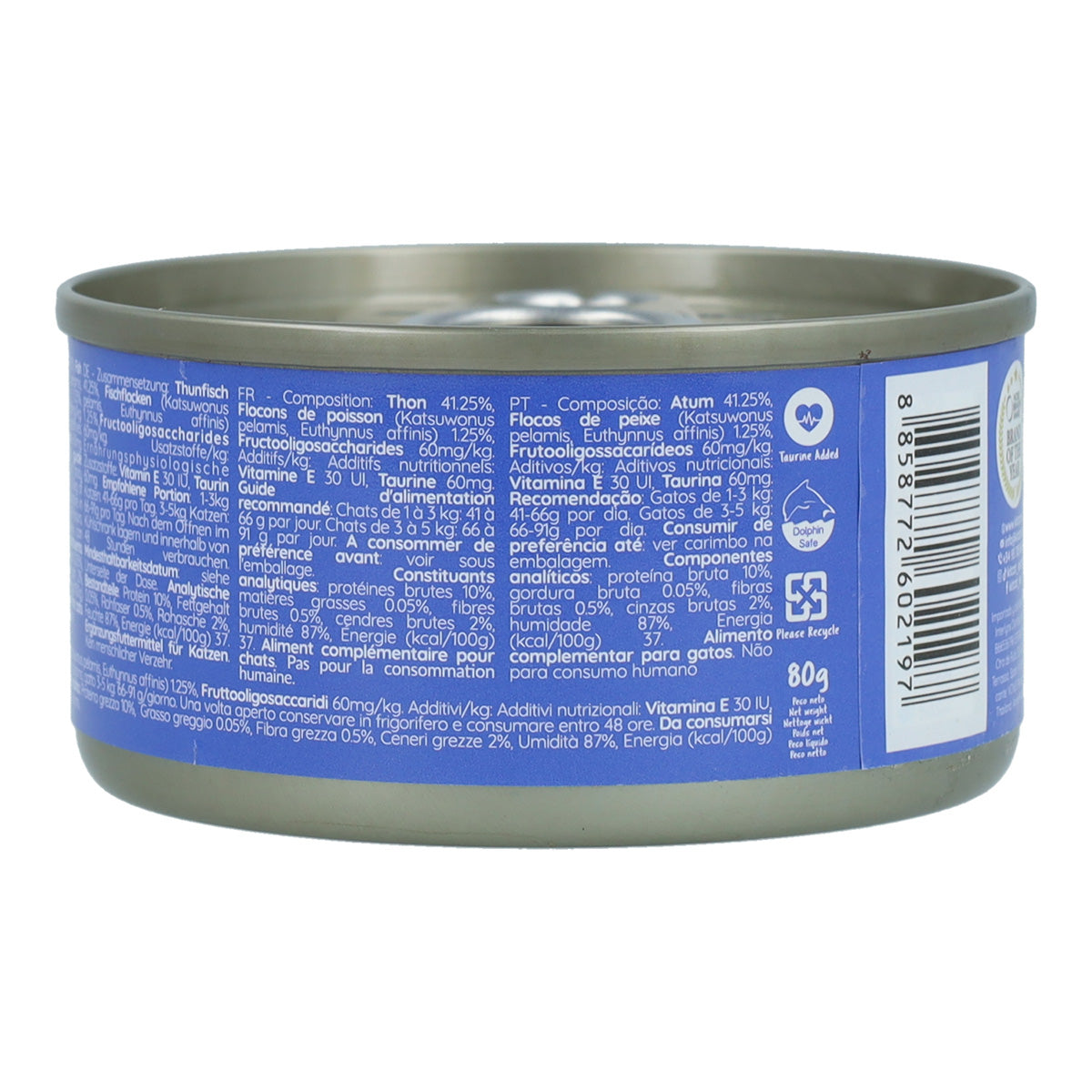 Kit Cat Dosenaufsatz – Thunfisch & Katsobushi 80 g Nassfutter für Katzen in Gelatine