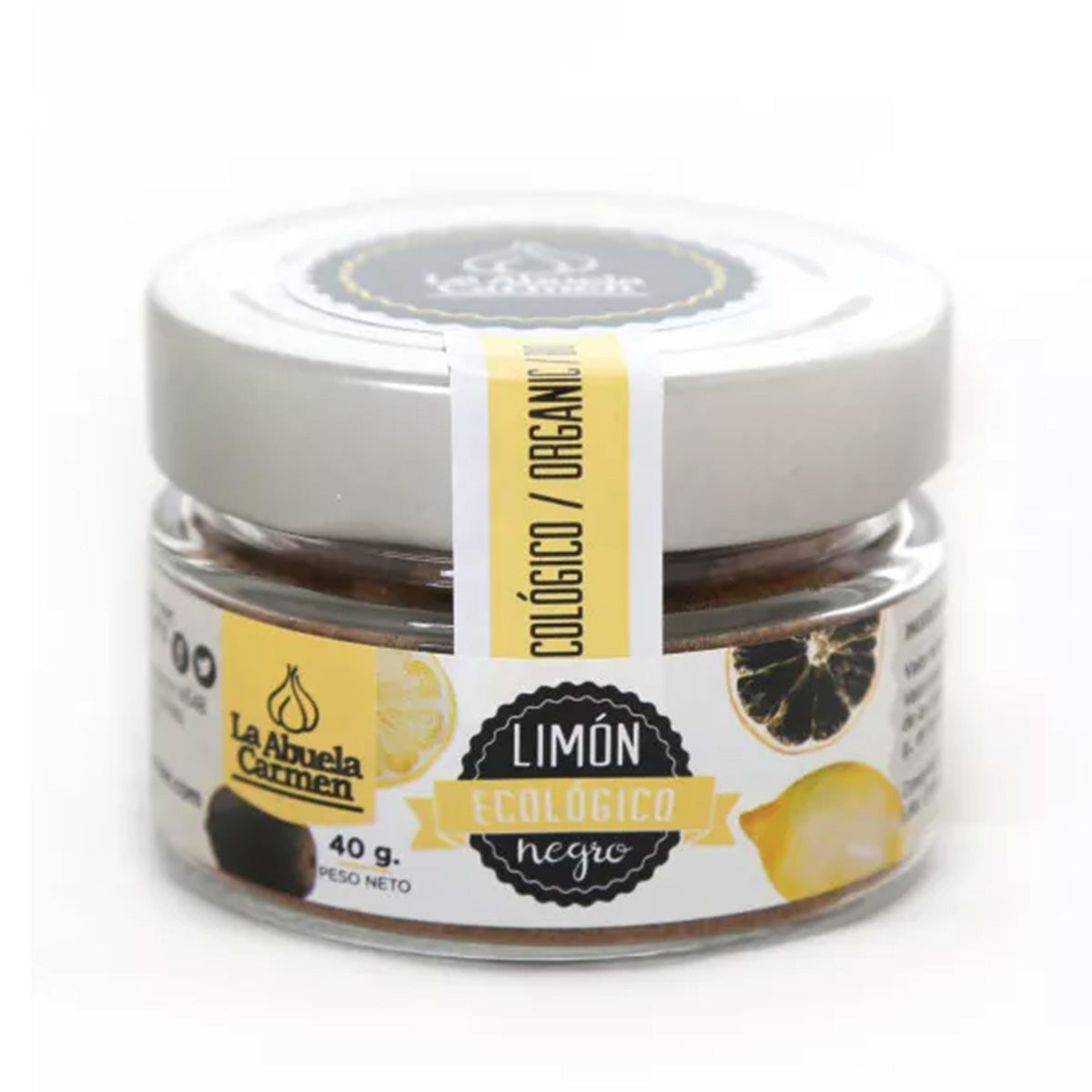 Ökologisches Schwarzes Zitronenpulver, La abuela Carmen, 40 g