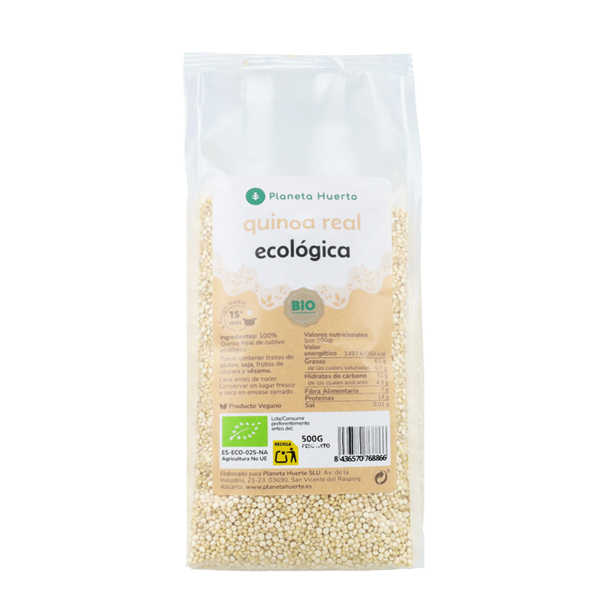 Opakowanie 2x Prawdziwa Quinoa ECO Planeta Huerto 500 g