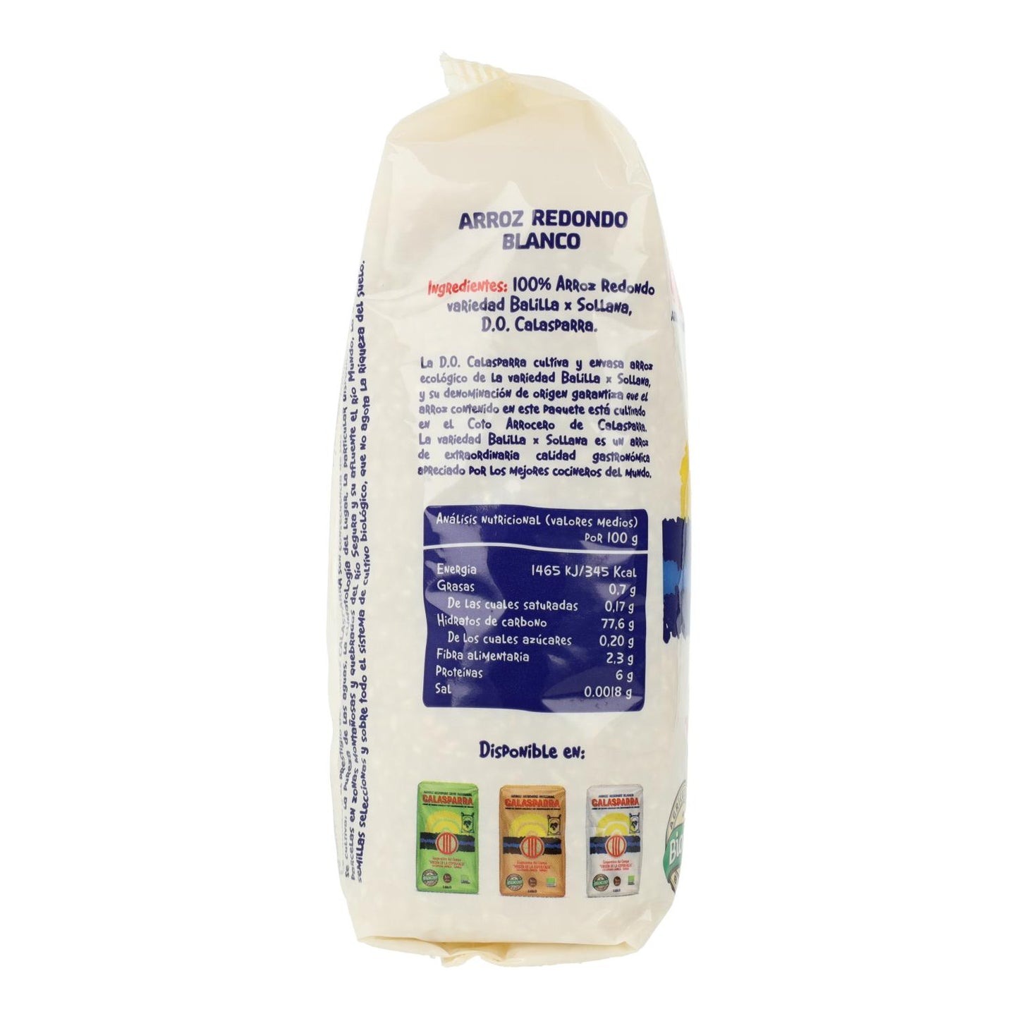 Arroz Redondo Blanco Calasparra 1Kg
