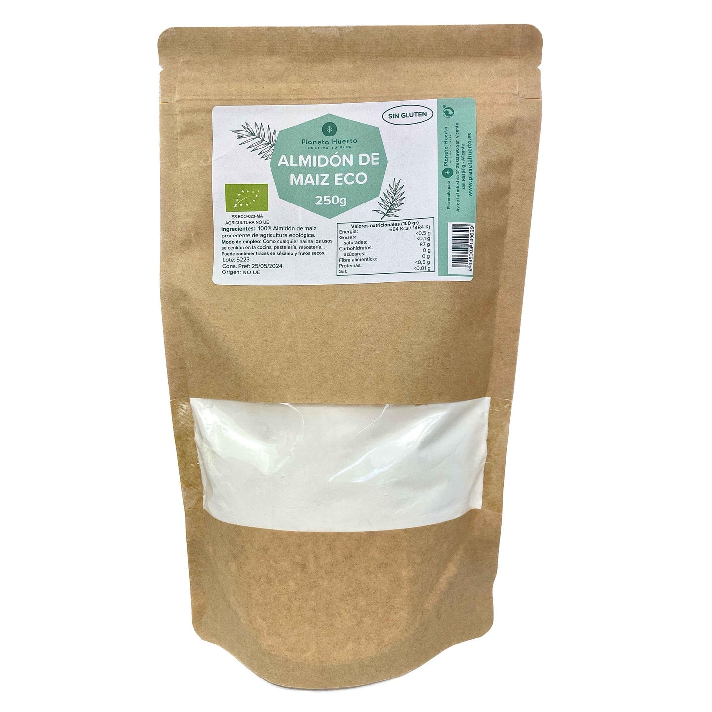 Amidon de maïs sans gluten ECO Planeta Huerto 250 g