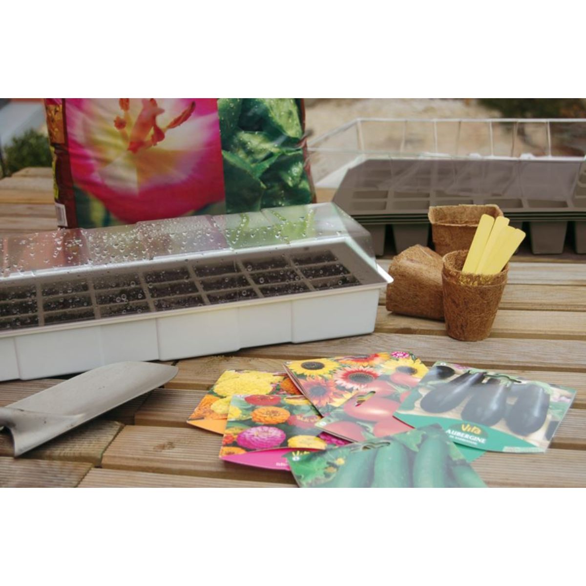 Mini serre de fenêtre Kit Windows Nortene 49 x 15,5 cm