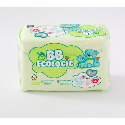 BBECOLOGIC Organic Nappies Size 1 Newborn 27 pcs